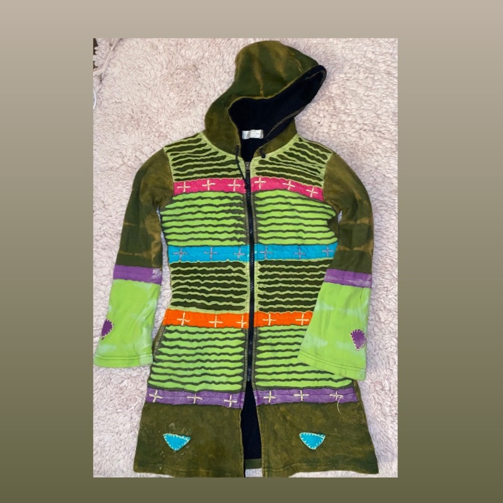 Long Green Hippie Sweater✨